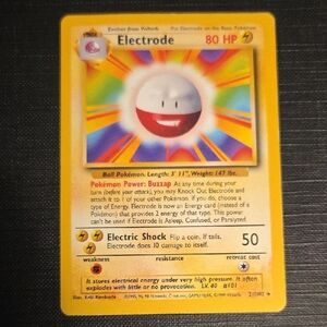 Pokemon Base Set 1999 Electrode Rare Trading Card (21/102)